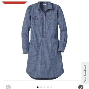 Women’s Chambray denim shirt dress - New Without Tags